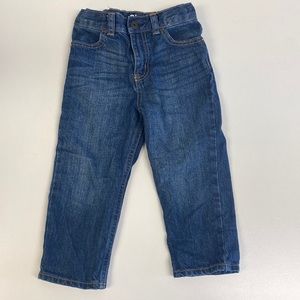 Oshkosh B’Gosh Boys Straight Leg Medium Wash Jeans Size 24M (Pair B)